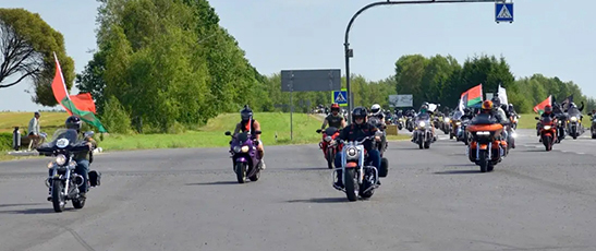 Участники бобруйского мотофестиваля