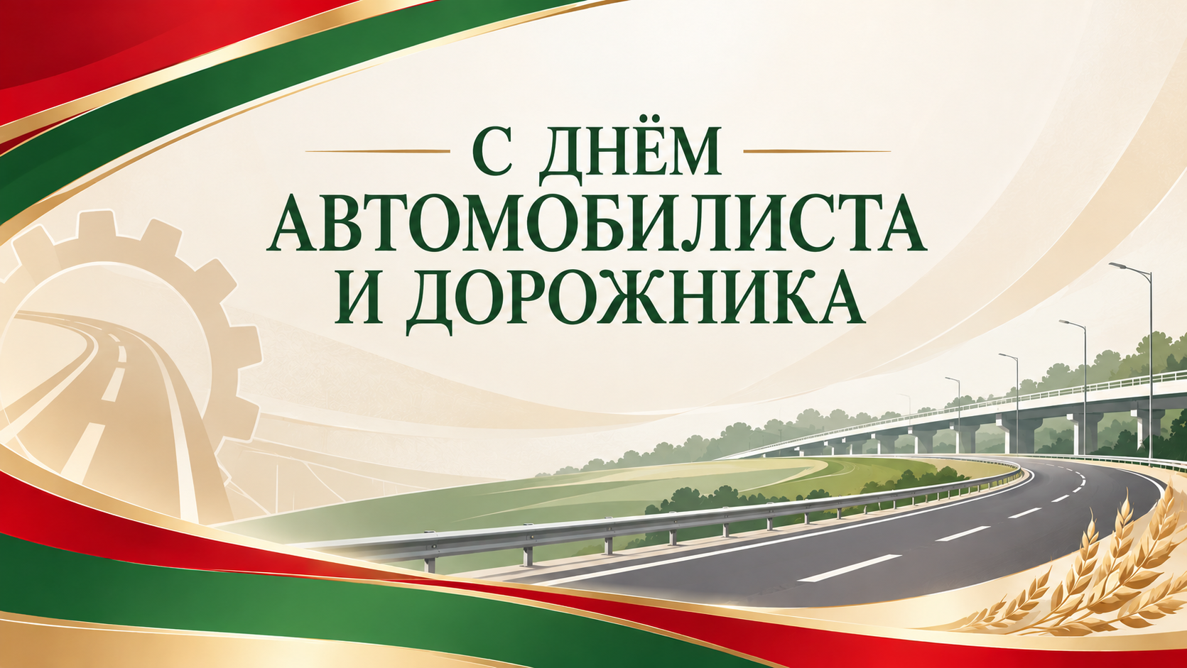 Поздравление от руководства Бобруйского района с Днём автомобилиста и дорожника