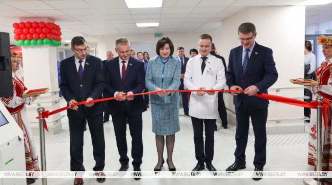 Кочанова на открытии поликлиники в Минске: приоритетом госполитики всегда были люди и их здоровье